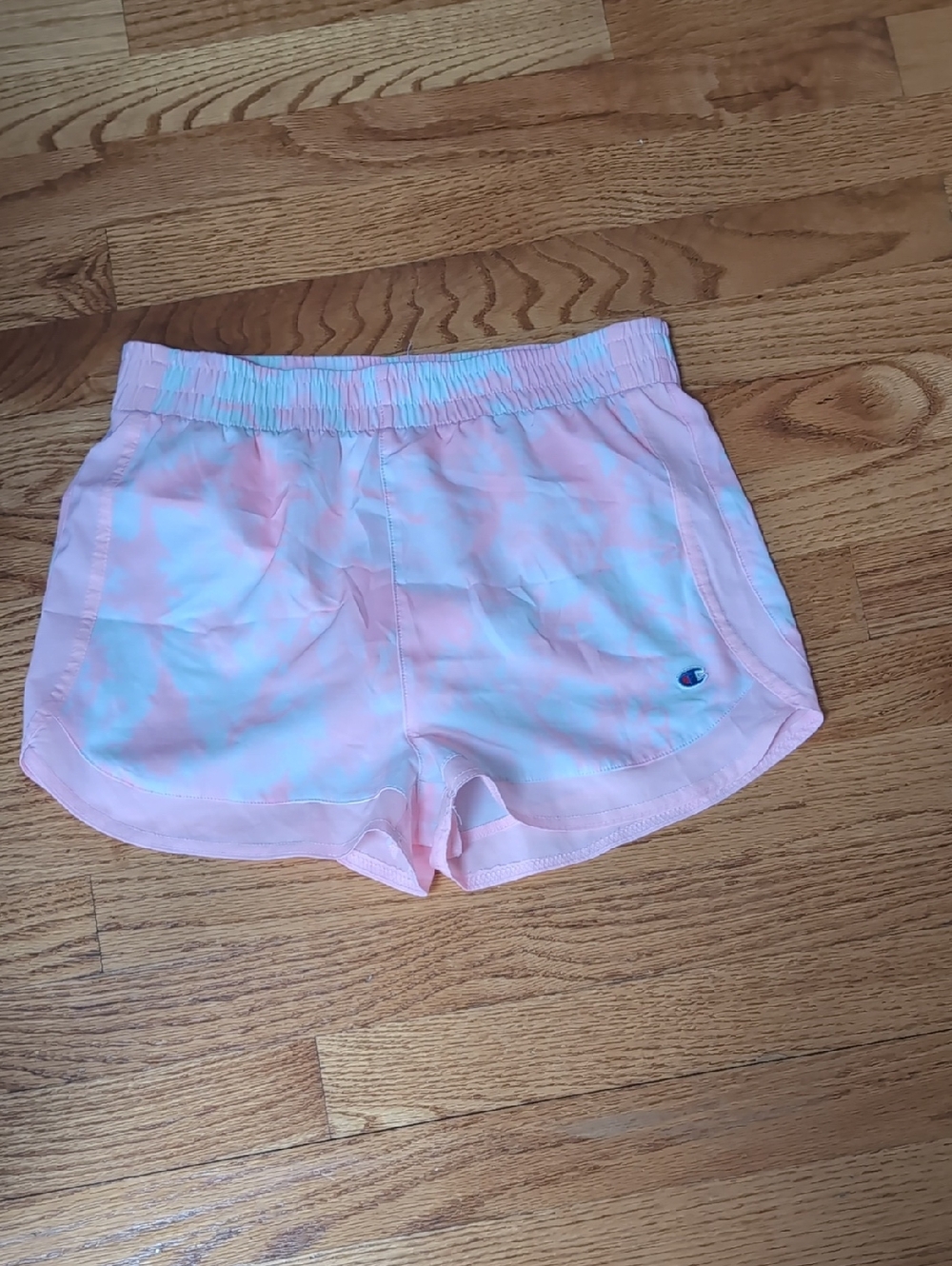 Champion Pastel Pink Tie-Dye Athletic Shorts